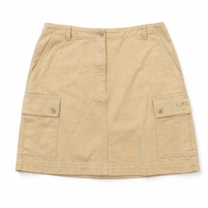 Lauren Ralph Lauren Cargo Skirt Khaki Tan Cotton Utility Mini Size 6